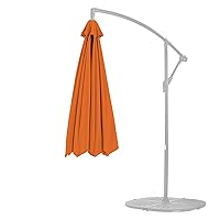 Formosa Covers Replacement Umbrella Canopy for 11ft 8 Rib Hanging Offset Cantilever Market Outdoor Patio Shades Ribs Length 64