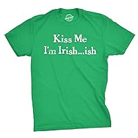 Mens Novelty Saint Patricks T Shirt Funny Irish Tees Cool Party Tees for Guys
