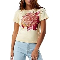 PS/LA Women's Floral Motif Skimmer T-Shirt