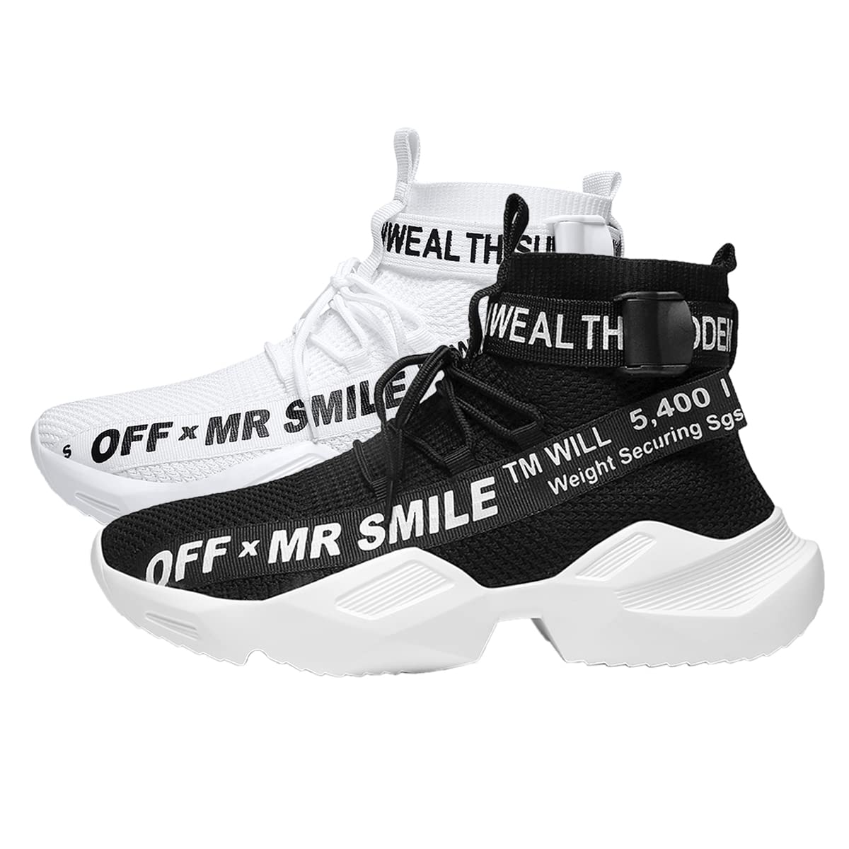 Mua YOHI Men's Fashion Sneakers Running Shoes Breathable Athletic Workout  Tennis Walking Shoes High Top Sneakers trên Amazon Mỹ chính hãng 2023 | Fado
