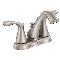 Moen WS84944SRN Varese Two-Handle Lavatory Faucet, Spot Resist Brushed Nickel