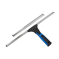 Unger Professional 18” EZ Change Window & Glass Cleaning Squeegee - Cleaning Supplies, Squeegee for Window Cleaning, Streak Free Results, Clean Large and Small Windows, with 12