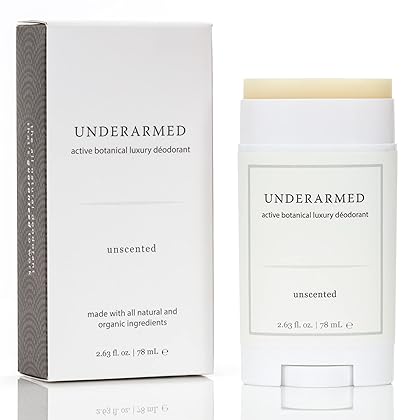 Natural Unscented Deodorant Stick (That Works) Aluminum-Free Underarmed for Women & Men - Stay Fresh All Day - Organic, Healthy, Safe, Non Toxic - Phthalate, Paraben, Gluten & Cruelty Free