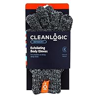 Clean Logic Exfoliating Body Gloves Charcoal Infused