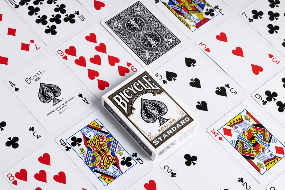 Bicycle Black Playing Cards, Standard Index, 1 Deck