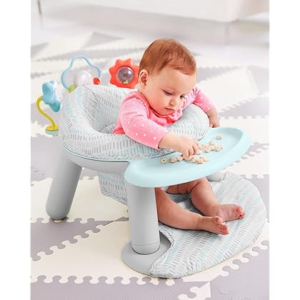 Skip Hop 2-in-1 Sit-up Activity Baby Chair, Silver Lining Cloud