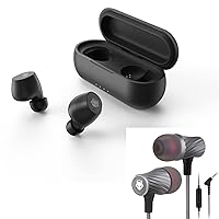 Super Bass Earbuds Noise Cancelling Wireless and Wired Set, Prime, Amazing Sound Effects