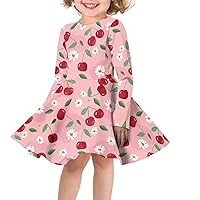 Little Girls Dress Long Sleeve Toddler Spring Fall Winter Dresses Apparel for 3-14Y