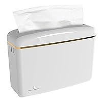 Countertop Multifold Hand Paper Towel Dispenser by Oasis Creations, Single Sheet Dispensing – Glossy White