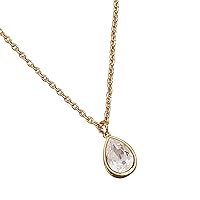 Tear Drop Pendant 925 Sterling Silver Natural Gemstone Pear Shape Girl Necklace
