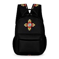 Zia Sun - Zia Pueblo - New Mexico Laptop Backpack Cute Daypack for Camping Shopping Traveling
