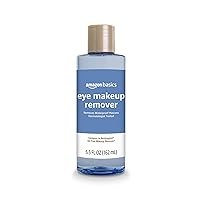 Amazon Basics Eye Makeup Remover, Removes Waterproof Mascara, Dermatologist Tested, Fragrance Free, 5.5 Fl Oz (Pack of 1)