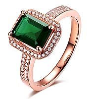 Solid 14K Rose Gold Natural Green Tourmaline English Victorian Diamond Ring Finger Sizes 4 to 13