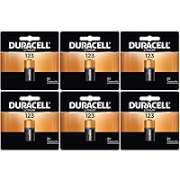 Duracell DL123ABU 3 Volt High Power Ultra Lithium Battery (Value Pack of 6)
