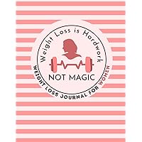 Weight Loss Journal for Women: Cute Food and Exercise Log Book For Women To Help Stay Fit and Feel Better