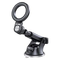 Cellet Universal Magnetic Car Dashboard & Windshield Phone Holder Mount - 360 Rotation, Extendable Arm, Compatible with iPhone 14 Pro Max, 13 Mini, 12, 11 Samsung Galaxy S23 Ultra, S23+, Note 20