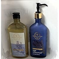 Aromatherapy Sleep - Lavender + Vanilla Body Lotion, 6.5 Fl Oz + Body Wash & Foam Bath, 10 Fl Oz