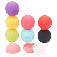 CHGCRAFT 8Sets 7ml Empty Lip Balm Sphere Containers Chapstick Tubes Screw Cap Lipstick Tubes Chapstick Holder for Lip Gloss Colorful Containers Filling Lipstick Box Refillable Lipstick Balm Tubes