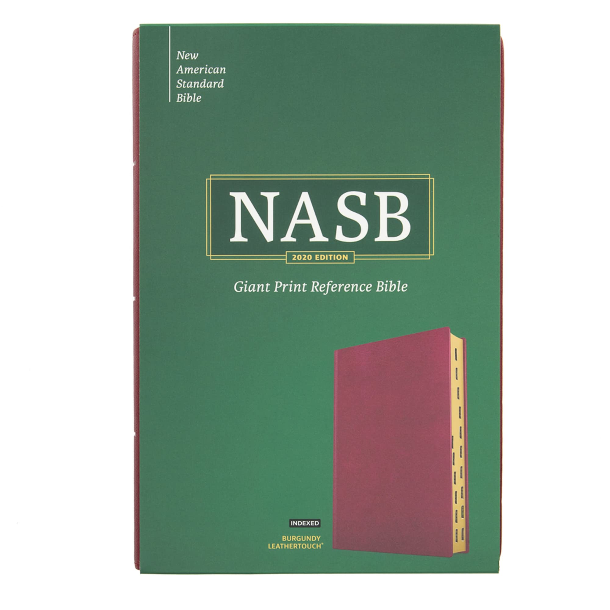 NASB Super Giant Print Reference Bible, Burgundy LeatherTouch, Indexed