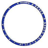 Bezel Insert Compatible with Omega Watch TACHYMETRE Professional Moon Blue