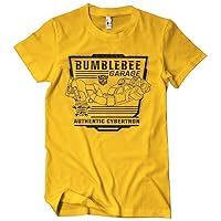 Transformers Officially Licensed Bumblebee Garage Mens T-Shirt