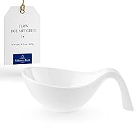 Villeroy & Boch Flow Salad Bowl with Handle, 20.25 oz, White