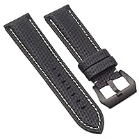 20MM 22MM 24MM 26MM Carbon Fibre Nylon Canvas Watch Strap For Panerai Hamilton TAG OMEGA HEUER Men's Wrist Watch Band Bracelet