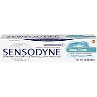 Sensodyne Deep Clean Sensitive Toothpaste, Cavity Prevention and Sensitive Teeth Treatment - 4 Ounces (Pack of 2)