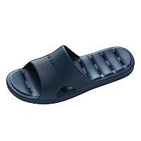 Slippers for Men Wide Width Fashion All Seasons Men Slippers Flat Non Slip Mens Indoor Outdoor Slippers Size 11