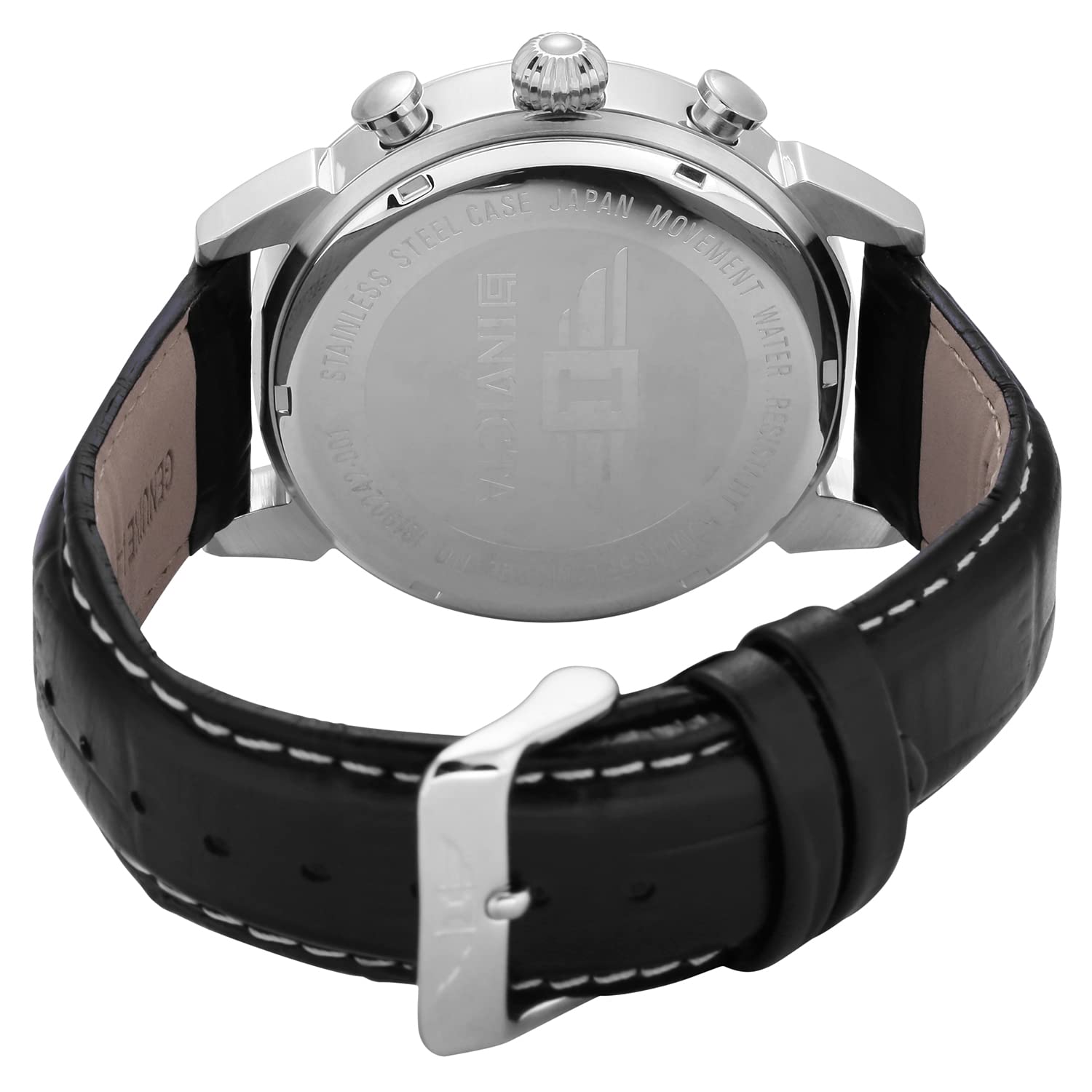 Invicta I Men's 90242 Chronograph Black Dial Black Leather Dress Watch