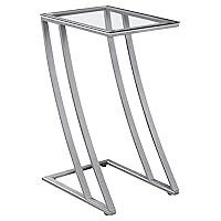 Monarch Specialties ACCENT TABLE, One Size, SILVER