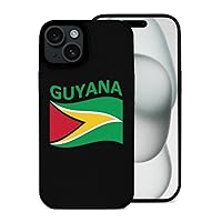 Flag of Guyana Phone Case Compatible with iPhone 15 Plus Shockproof Microfiber Phone Shell Slim Cover