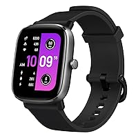 [2022 New Version] GTS 2 Mini Smart Watch for Men Women, 14-Day Battery Life, Alexa Built-in, Health Fitness Tracker, with GPS & 68 Sports Mode, Blood Oxygen Heart Rate Sleep Monitor, Black