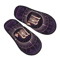 Scorpio Women'S Winter Plush Home Slippers, Mute Cotton Slippers Flat Slippers Indoor/Outdoor Non-Slip Soles Medium