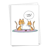 NobleWorks - Happy Mother's Day Card Funny - Cartoon Humor, Mom Greeting Card with Envelope - Made It Myself 0307