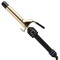 Hot Tools Pro Signature Gold Curling Iron | Long-Lasting, Defined Curls, (1 in)