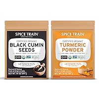SPICE TRAIN, Black Cumin Seeds (397g) (Kalonji) + Turmeric Powder (397g)