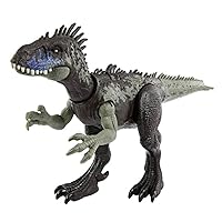 Mattel Jurassic World Dominion Wild Roar Dryptosaurus Dinosaur Action Figure Toy with Sound & Attack Action, Plus Downloadable App & AR