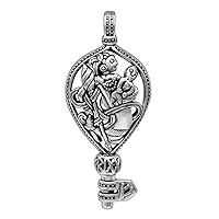 Sterling Silver Norse Goddess Frigga's Key Pendant