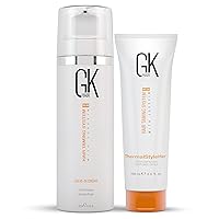 GK HAIR Global Keratin Leave in Conditioner Cream 130ml For Detangling Smoothing Strengthening Moisturizing & Frizz Control-ThermalStyleHer - 100ml/3.4oz