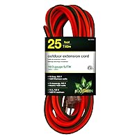 Go Green Power Inc. (GG-13725) 16/3 SJTW Outdoor Extension Cord, Lighted End, 25 ft