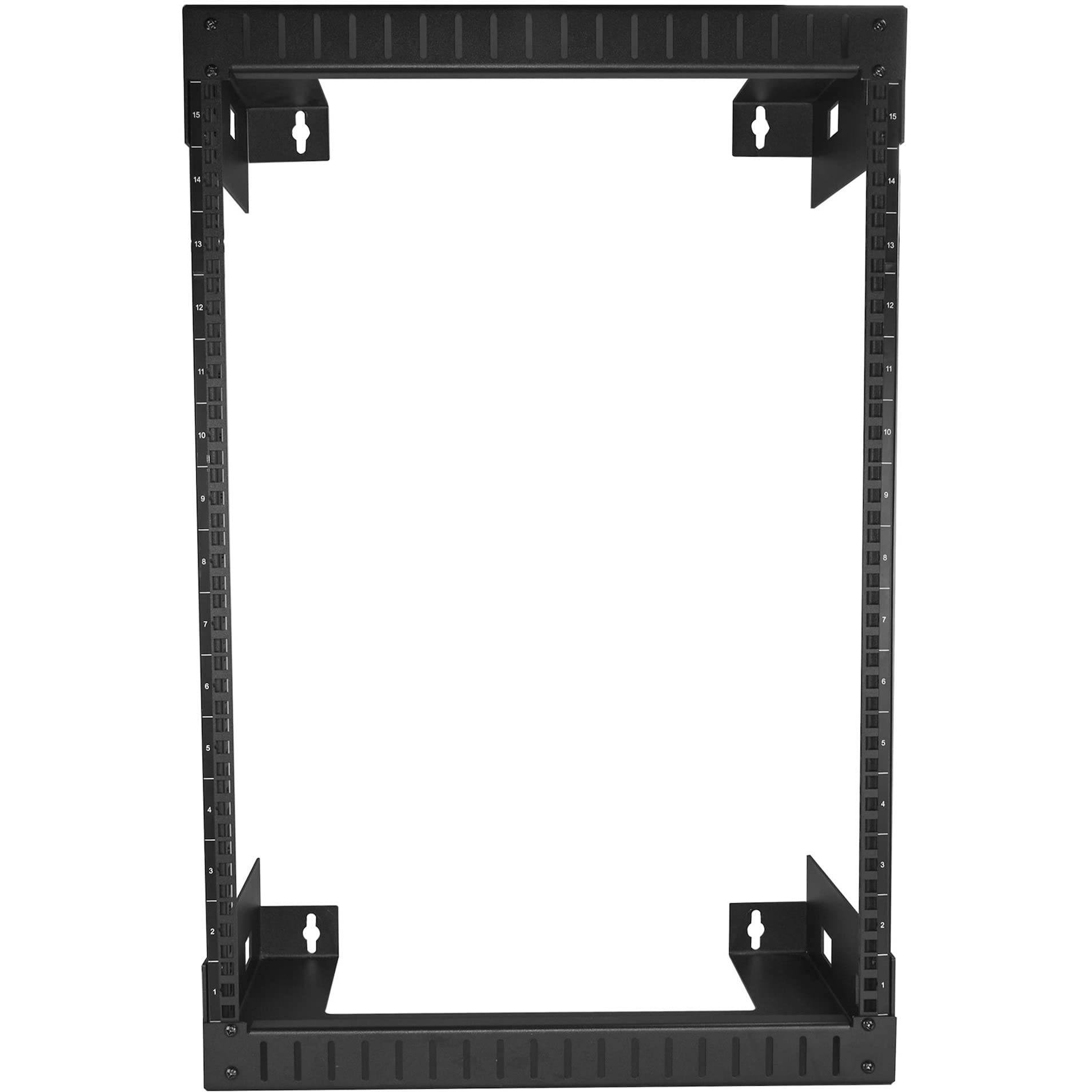 StarTech.com 2-Post 15U Heavy-Duty Wall-Mount Network Rack, 19