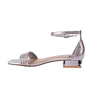 Doris Metallic Heel Flat Sandal
