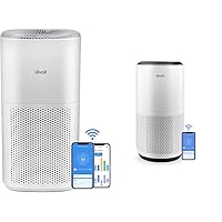 Smart Air Purifiers for Home Large Room, Covers up to 1588 Sq. Ft, APP Control and PM2.5 Display, White & Air Purifiers for Large Home Bedroom 83m², CADR 400m³/h, Alexa Enabled