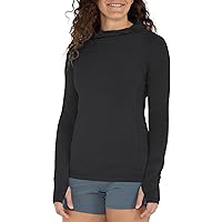 Free Fly Women's Shade Hoodie - UPF 50+ Sun Protection Clothing, Sun Shirt with Hood, Bamboo Viscose Long Sleeve for Women