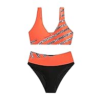 Bathing Suit for Women High Waisted Thong Sunflower Bathing Suits for Women Bikini Gather Bikini Swimsuit