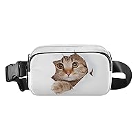 Cat Fanny Pack for Women Belt Bag Waterproof Adjustable Strap Waist Pouch Gifts Casual Cycling Running