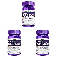 ZzzQuil Pure Zzzs, Melatonin Sleep Aid Gummies with Lavender, Valerian Root and Chamomile, Natural Wildberry Vanilla Flavor, Non-Habit Forming, Drug-Free, 48 Count (Pack of 3)