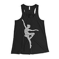 Big Girls' Dance Ballerina Typography Racerback Tank Top