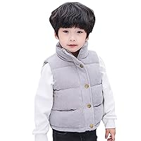 Toddler Boys Girls Vest Fleece Fuzzy Sleeveless Coat Outerwear Pockets Boys Winter Jackets